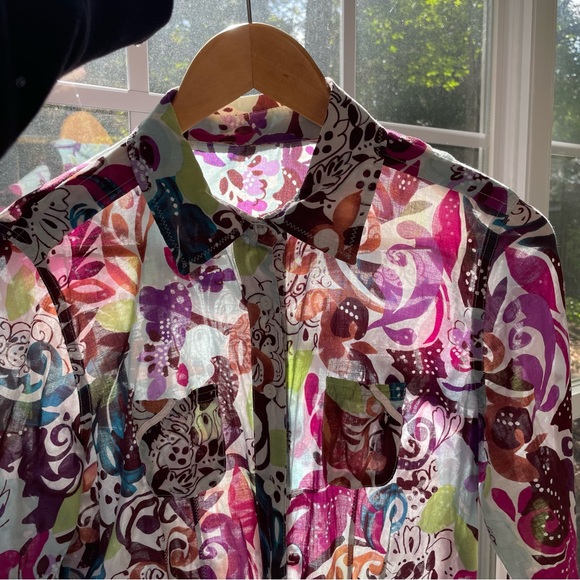 Multicolor Boho Blouse - Picture 3 of 5